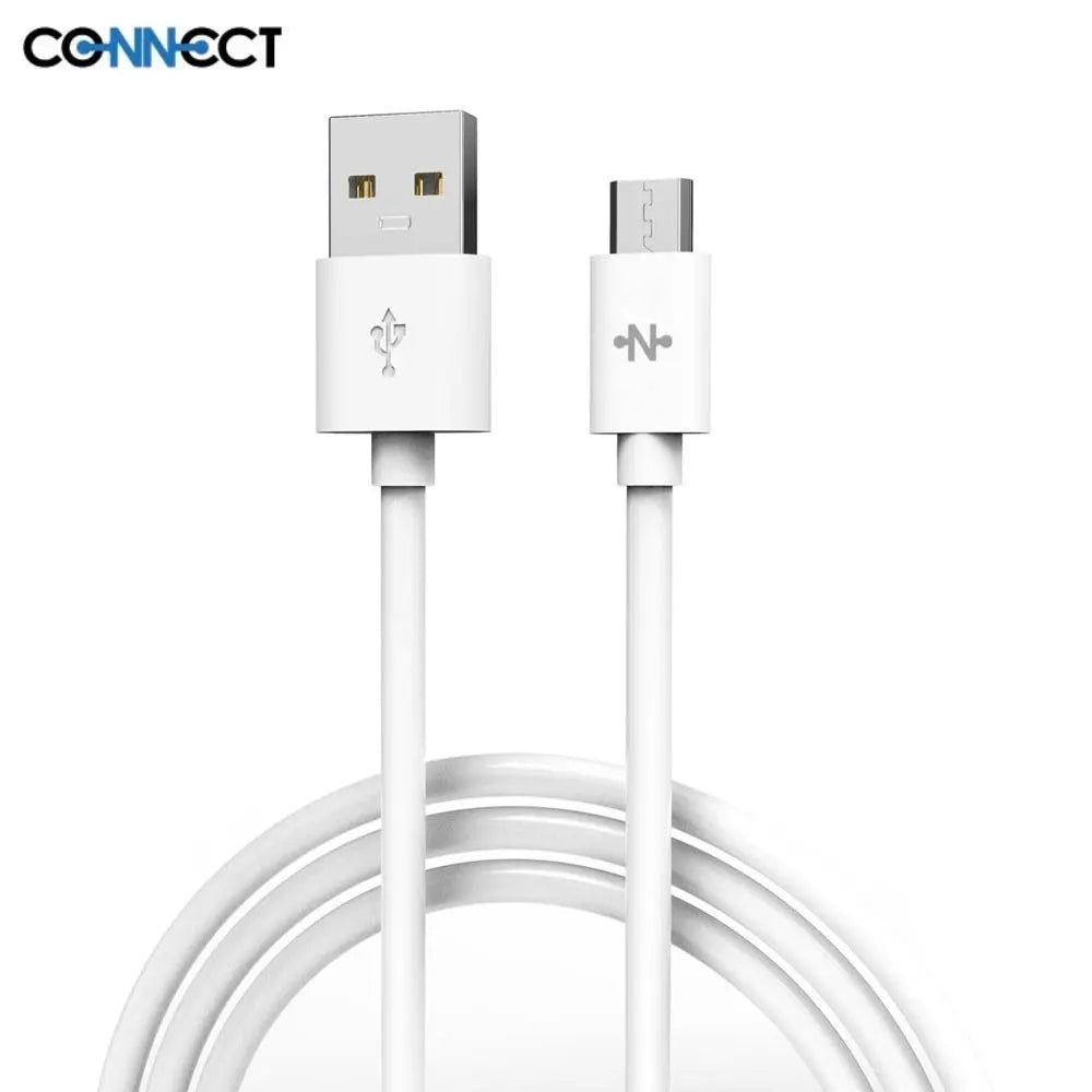 Câble Data USB vers Micro USB CONNECT MC-CMB1 12W (1m) Blanc