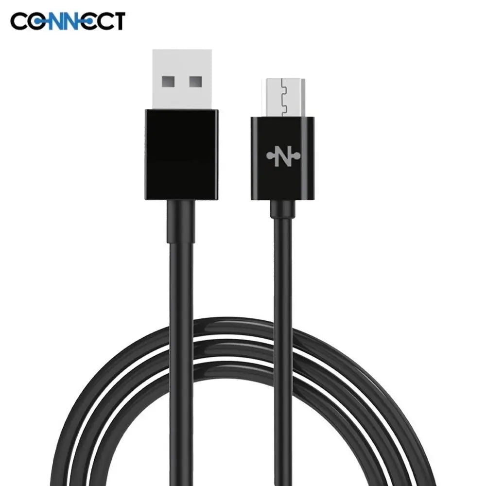 Câble Data USB vers Micro USB CONNECT MC-CMN1 12W (1m) Noir