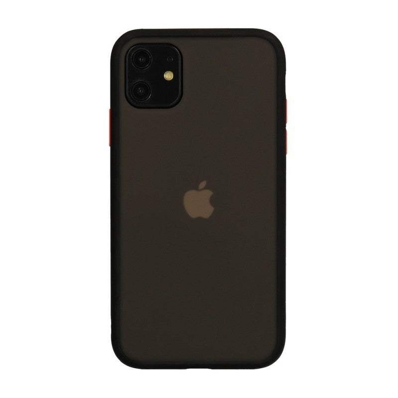 Coque Button Color Noir IPhone