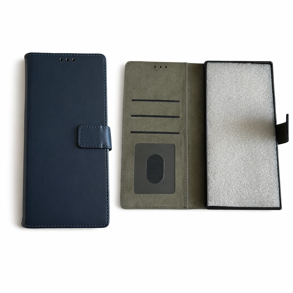 Coque à rabat en similicuir TPU Bleu Samsung