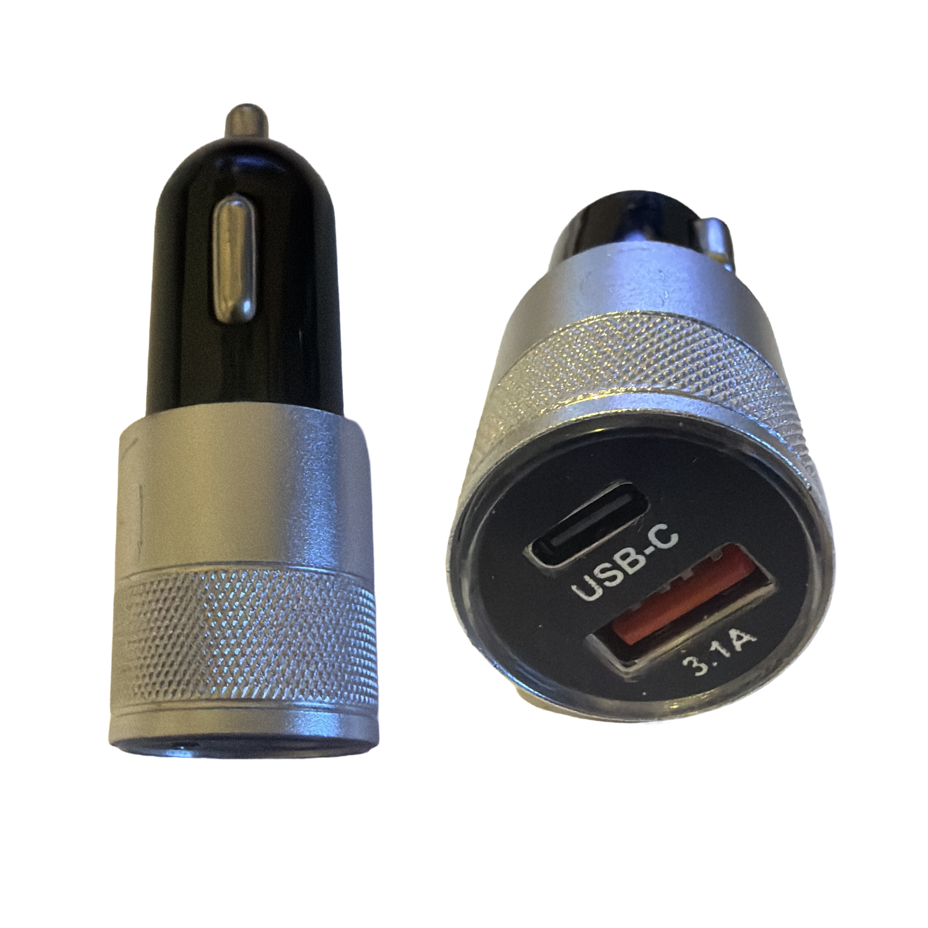 Allume Cigare Charge Rapide Argent USB + PD 3,1A 24V