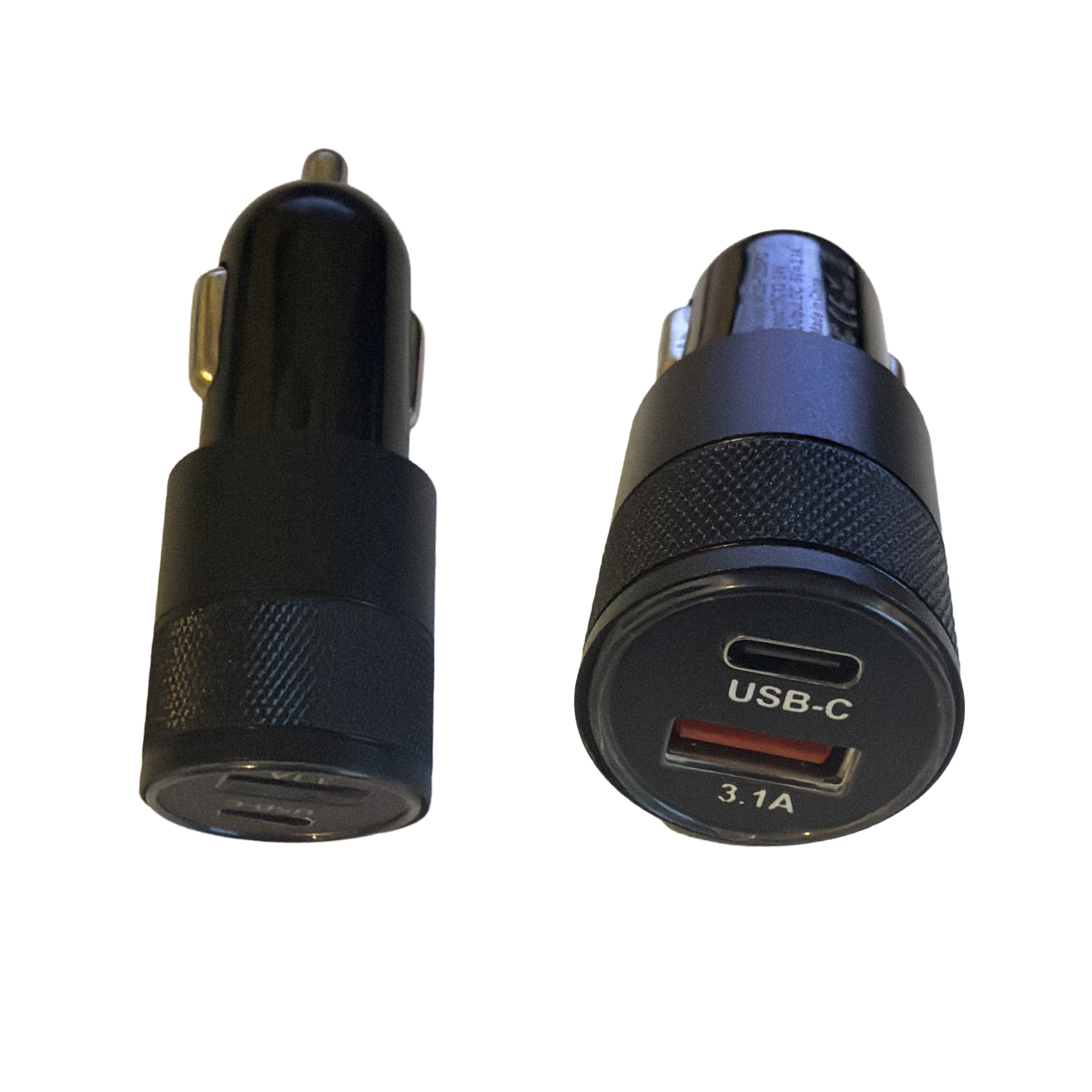 Allume Cigare Charge Rapide Noir USB + PD avec LED 3,1A 24V