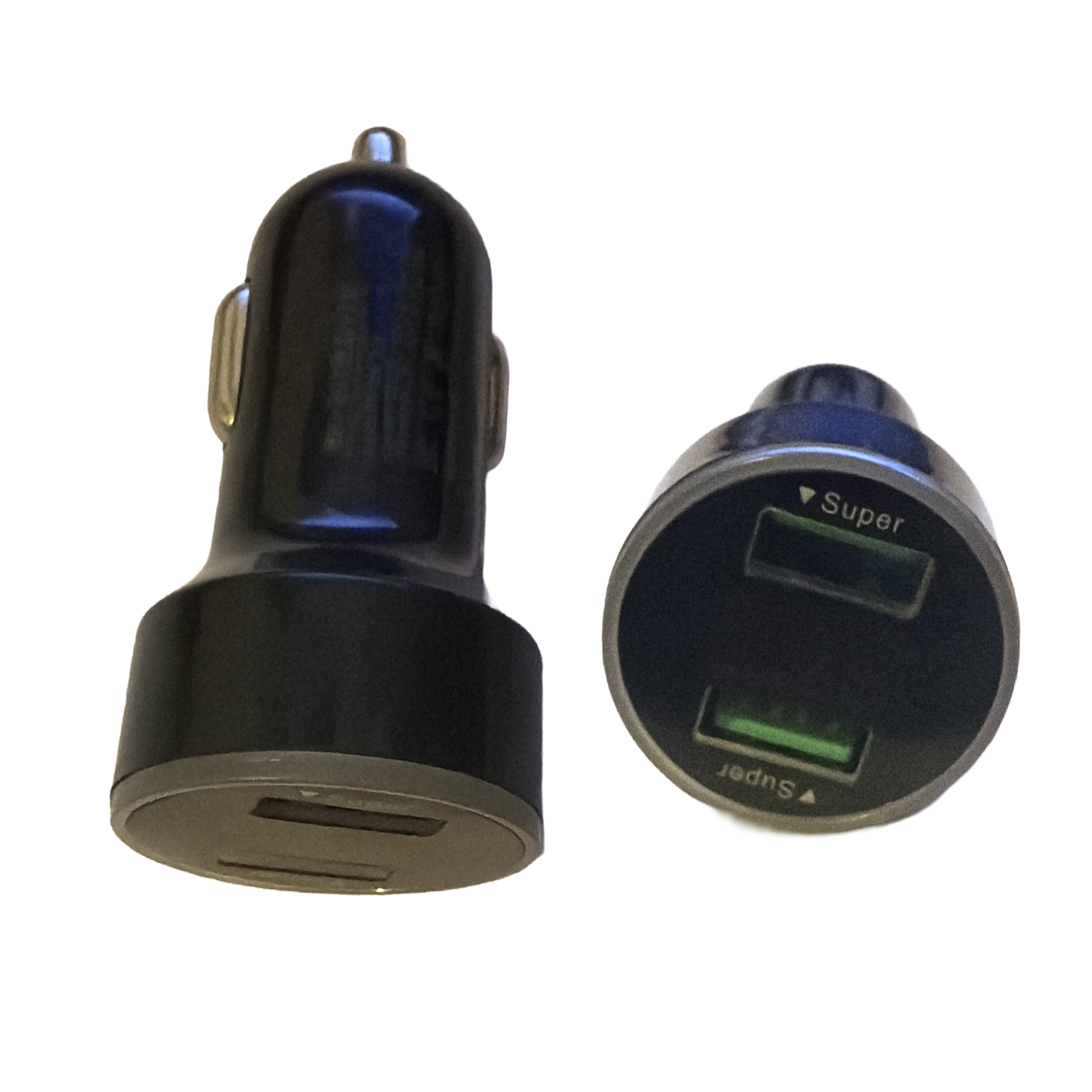 Allume Cigare Super rapide 2 Port USB Noir