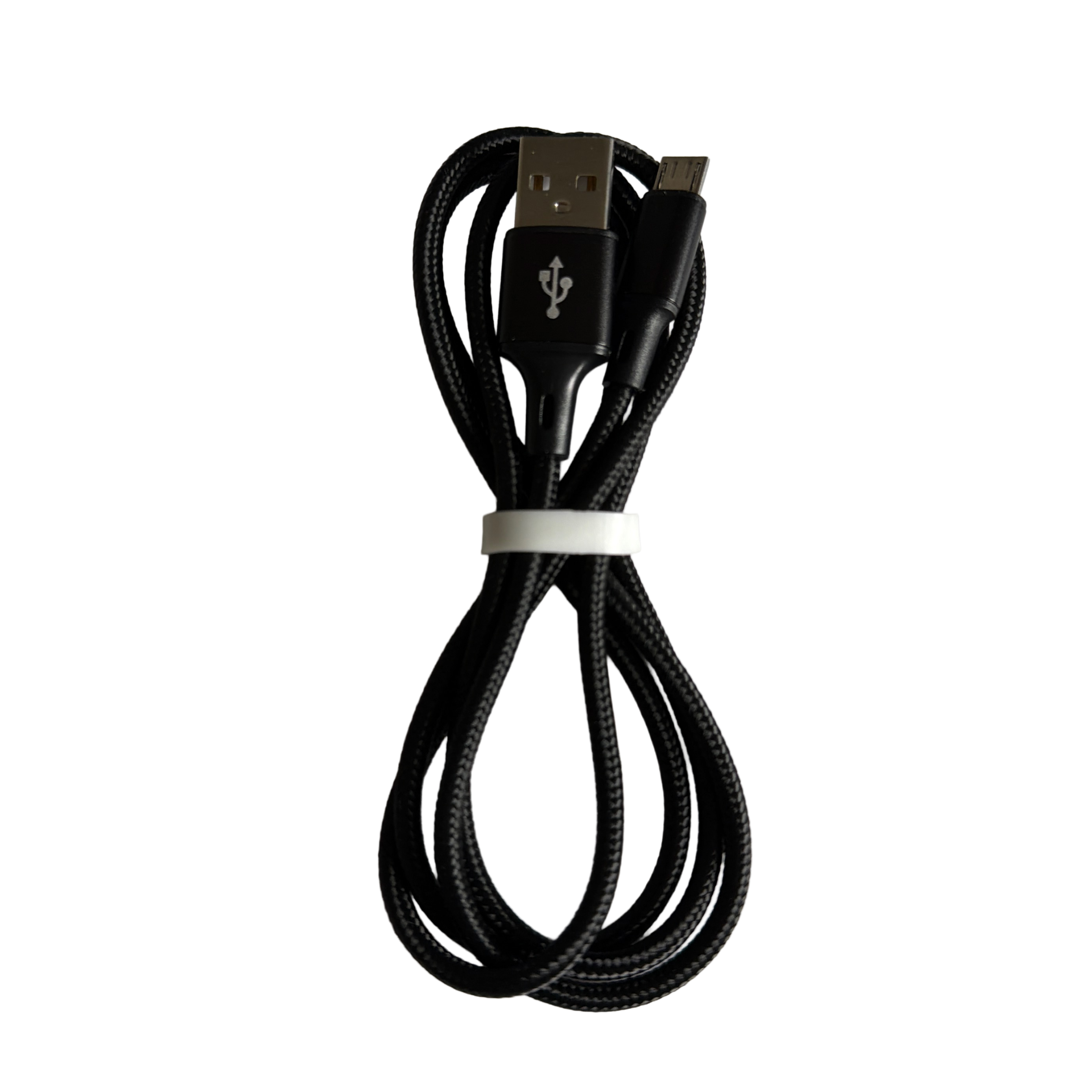 Câble Micro USB Nylon Tressé 1M Noir