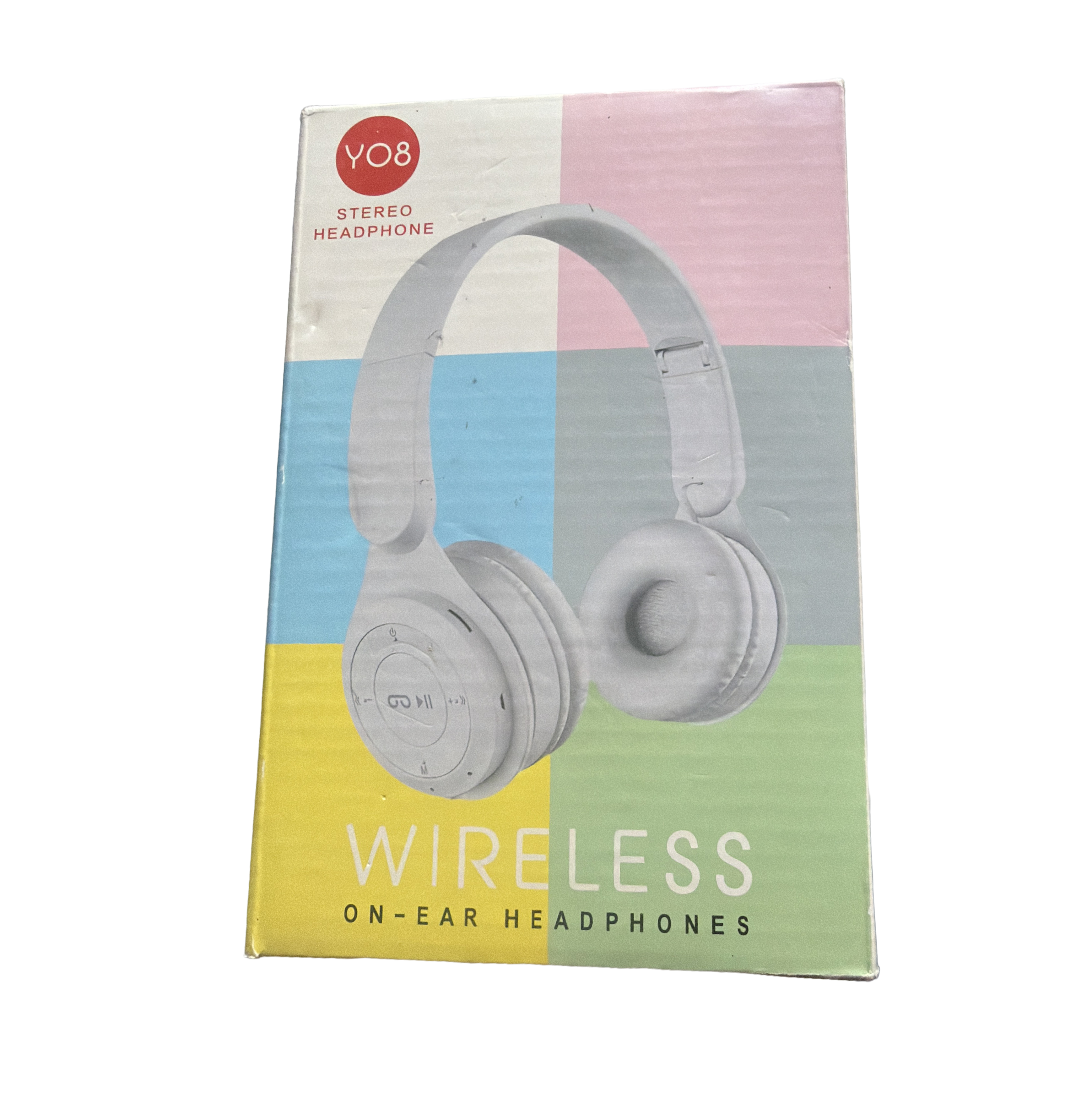 Casque Bluetooth Y08 Supra Auriculaire Blanc