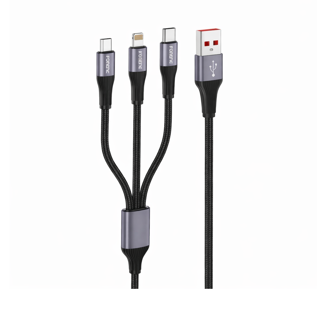 Câble 3-en-1 Renforcé Foneng X112