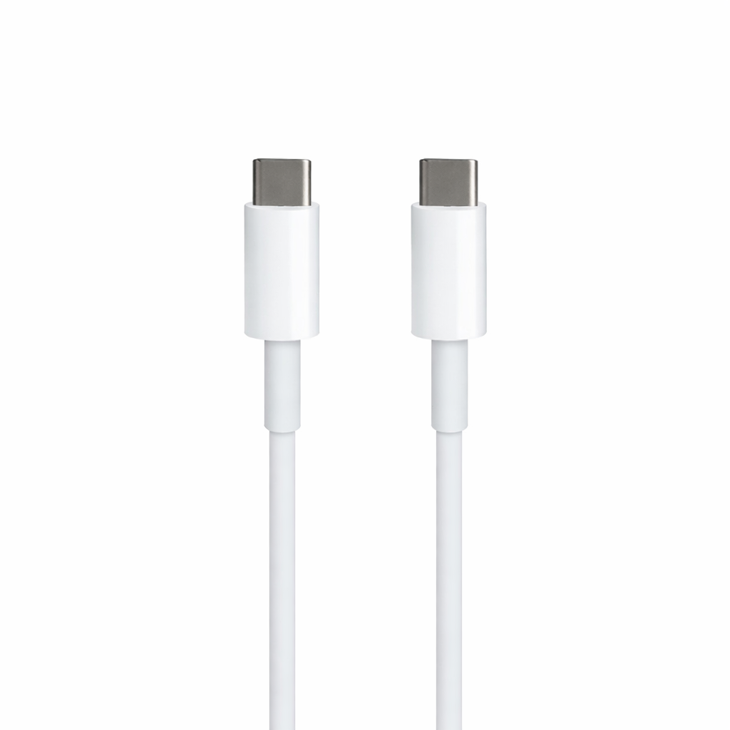 Câble: USB-C vers USB-C 1M 66W Blanc